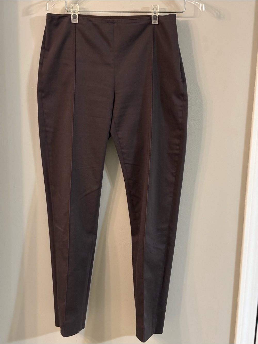 MaxMara Dark Brown Skinny Ponte Pants